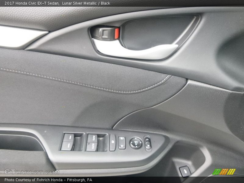 Lunar Silver Metallic / Black 2017 Honda Civic EX-T Sedan