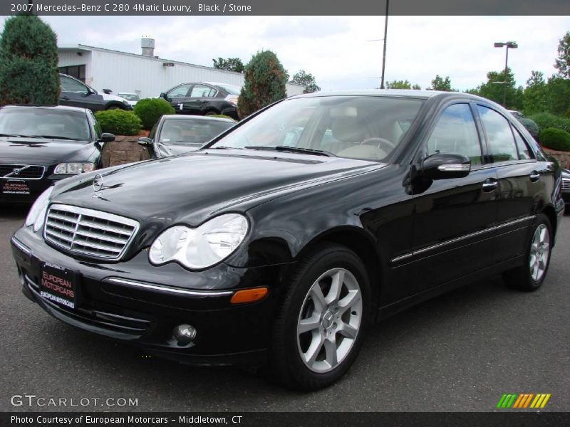 Black / Stone 2007 Mercedes-Benz C 280 4Matic Luxury