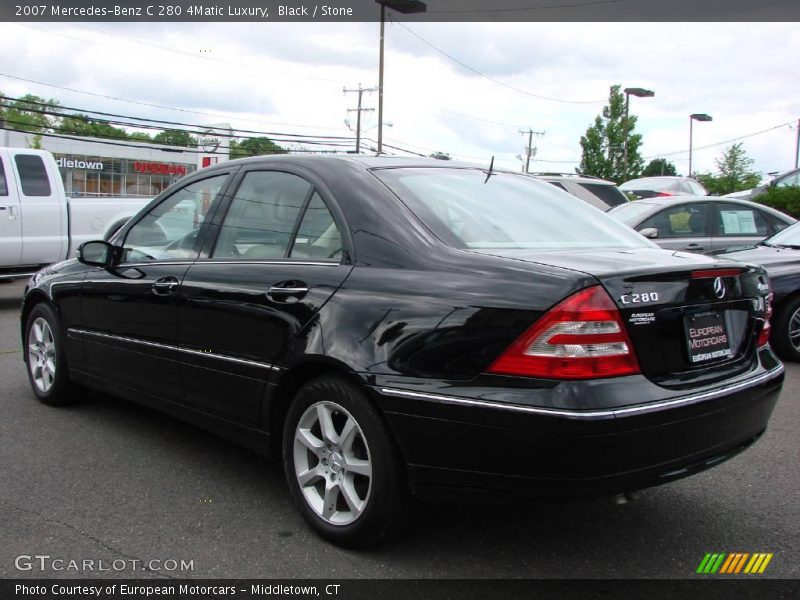 Black / Stone 2007 Mercedes-Benz C 280 4Matic Luxury