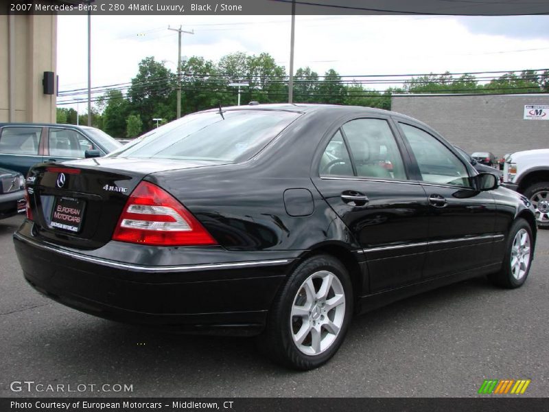 Black / Stone 2007 Mercedes-Benz C 280 4Matic Luxury