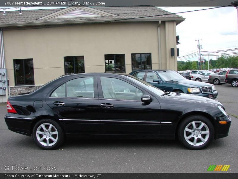 Black / Stone 2007 Mercedes-Benz C 280 4Matic Luxury
