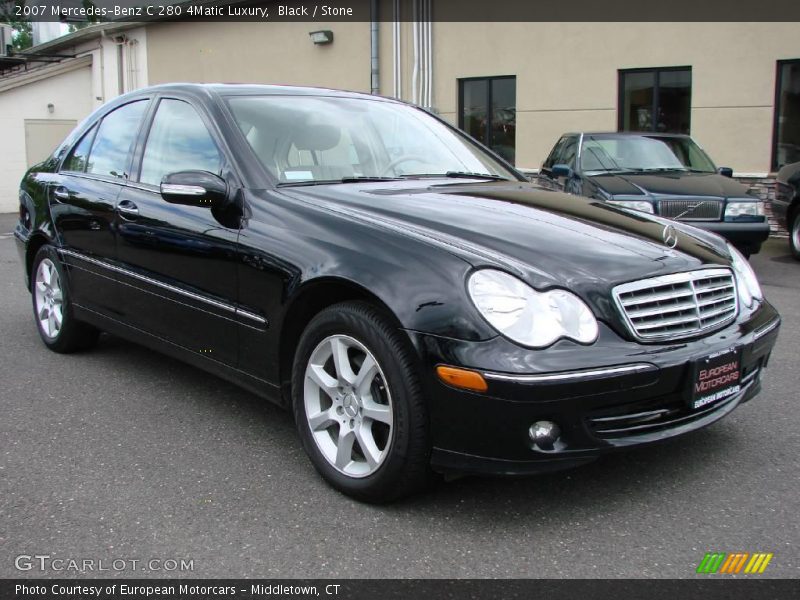 Black / Stone 2007 Mercedes-Benz C 280 4Matic Luxury
