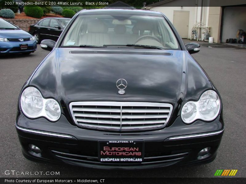 Black / Stone 2007 Mercedes-Benz C 280 4Matic Luxury