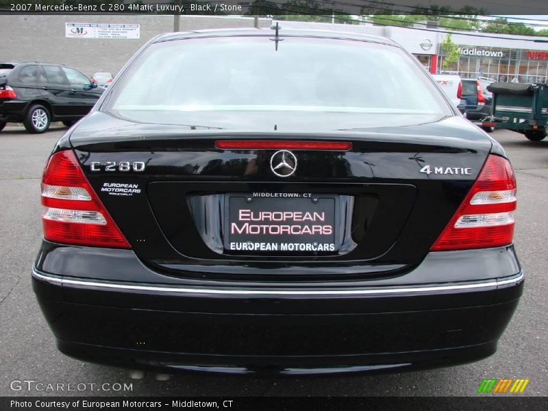 Black / Stone 2007 Mercedes-Benz C 280 4Matic Luxury