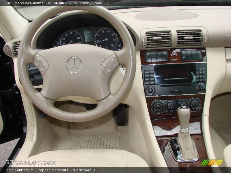 Black / Stone 2007 Mercedes-Benz C 280 4Matic Luxury