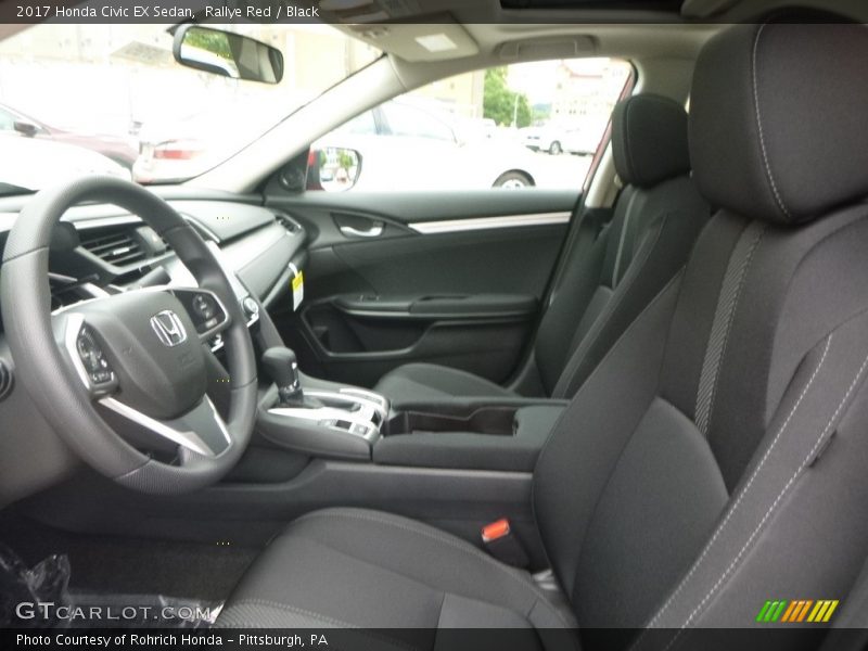 Rallye Red / Black 2017 Honda Civic EX Sedan
