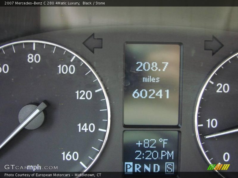 Black / Stone 2007 Mercedes-Benz C 280 4Matic Luxury