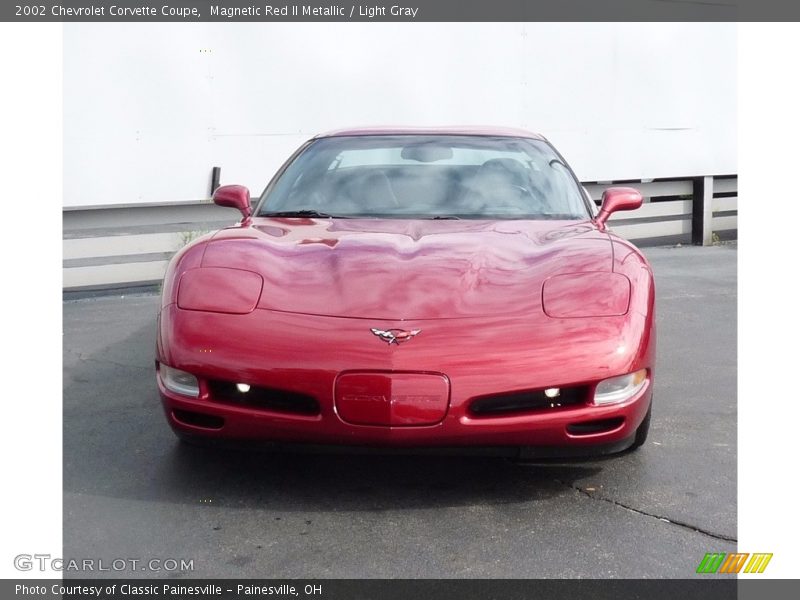 Magnetic Red II Metallic / Light Gray 2002 Chevrolet Corvette Coupe