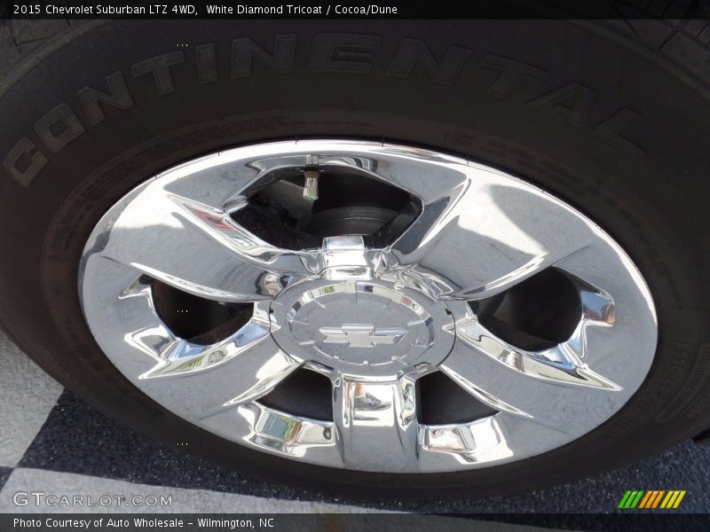 White Diamond Tricoat / Cocoa/Dune 2015 Chevrolet Suburban LTZ 4WD