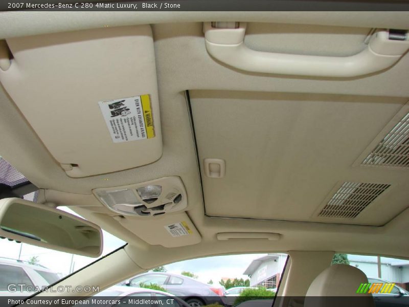 Black / Stone 2007 Mercedes-Benz C 280 4Matic Luxury