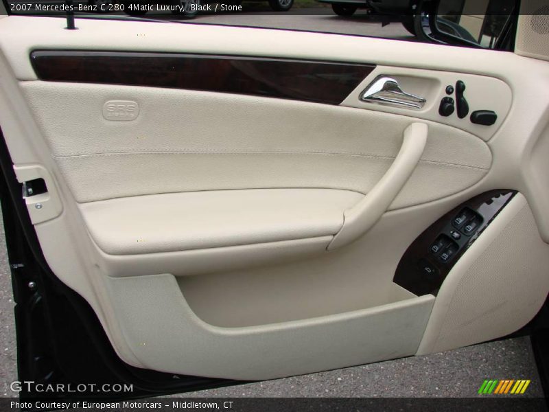 Black / Stone 2007 Mercedes-Benz C 280 4Matic Luxury