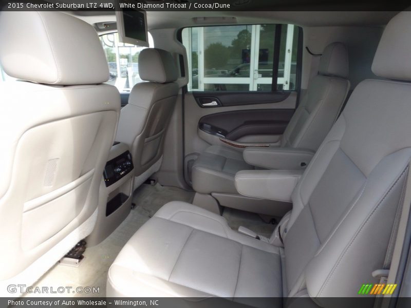 White Diamond Tricoat / Cocoa/Dune 2015 Chevrolet Suburban LTZ 4WD