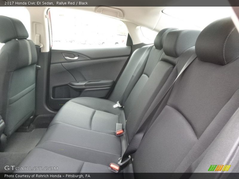 Rallye Red / Black 2017 Honda Civic EX Sedan