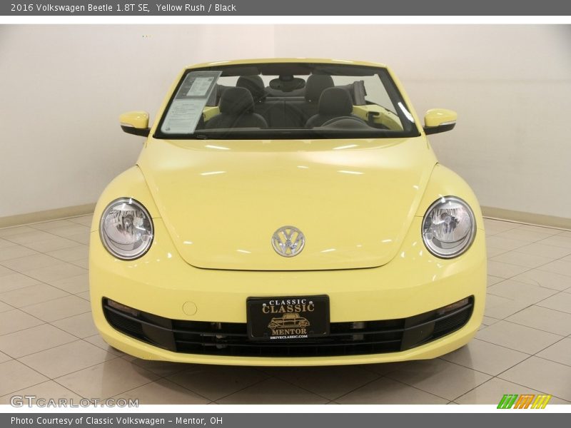 Yellow Rush / Black 2016 Volkswagen Beetle 1.8T SE