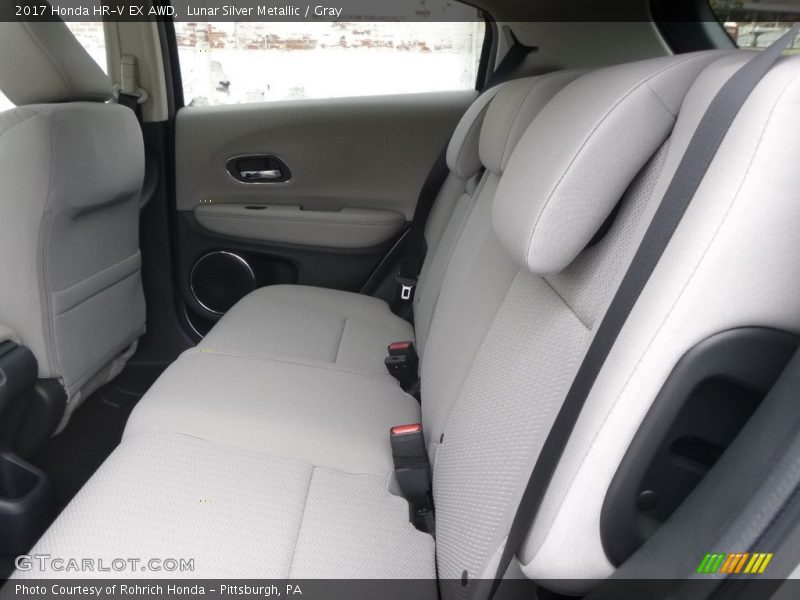 Lunar Silver Metallic / Gray 2017 Honda HR-V EX AWD