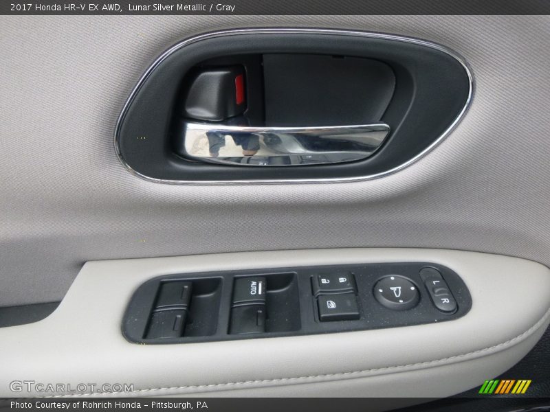 Lunar Silver Metallic / Gray 2017 Honda HR-V EX AWD