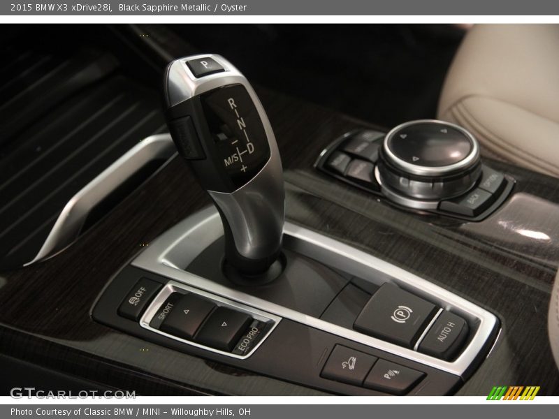 Black Sapphire Metallic / Oyster 2015 BMW X3 xDrive28i