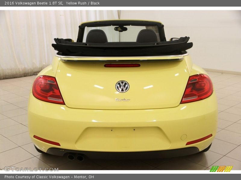 Yellow Rush / Black 2016 Volkswagen Beetle 1.8T SE