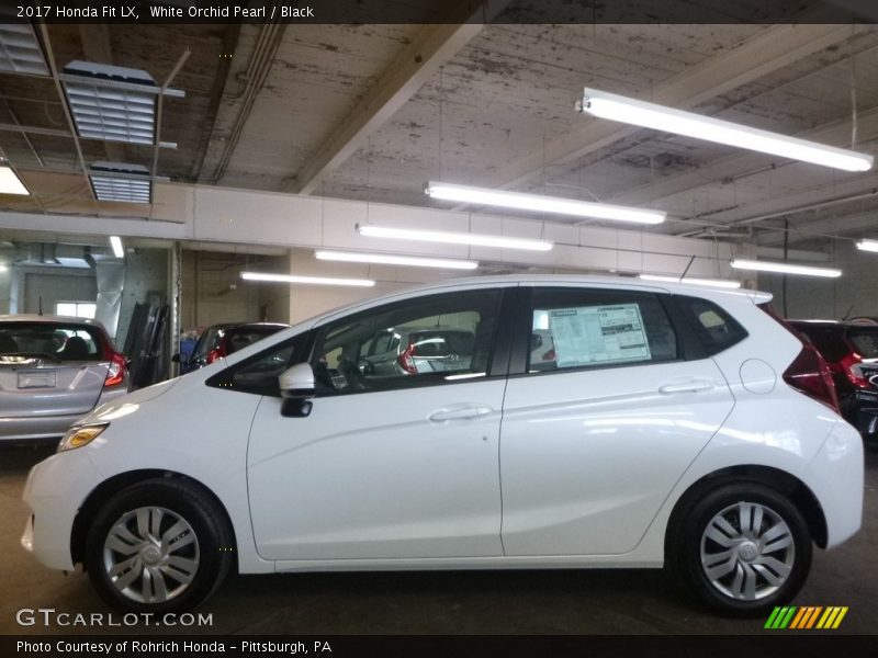 White Orchid Pearl / Black 2017 Honda Fit LX