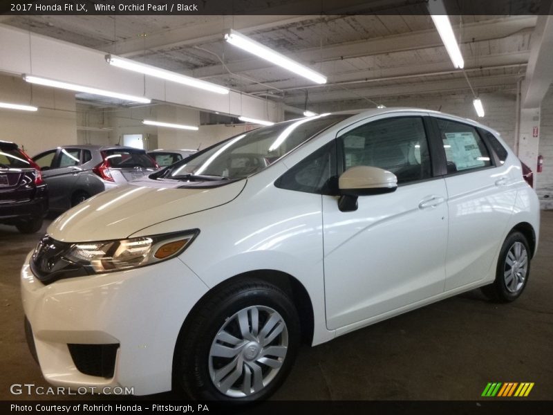 White Orchid Pearl / Black 2017 Honda Fit LX
