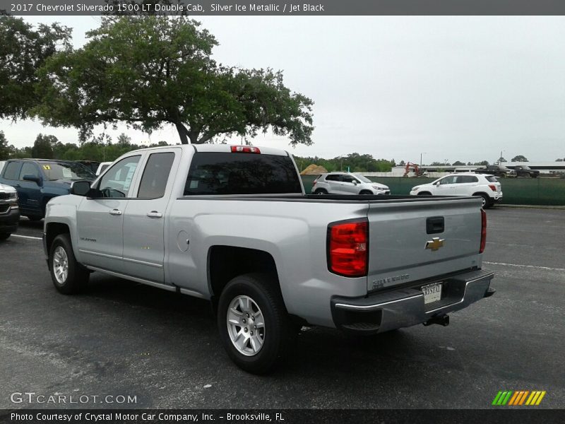 Silver Ice Metallic / Jet Black 2017 Chevrolet Silverado 1500 LT Double Cab