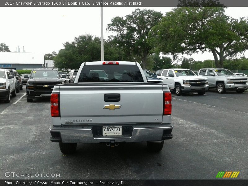 Silver Ice Metallic / Jet Black 2017 Chevrolet Silverado 1500 LT Double Cab