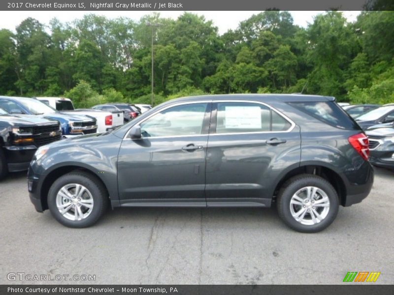 Nightfall Gray Metallic / Jet Black 2017 Chevrolet Equinox LS