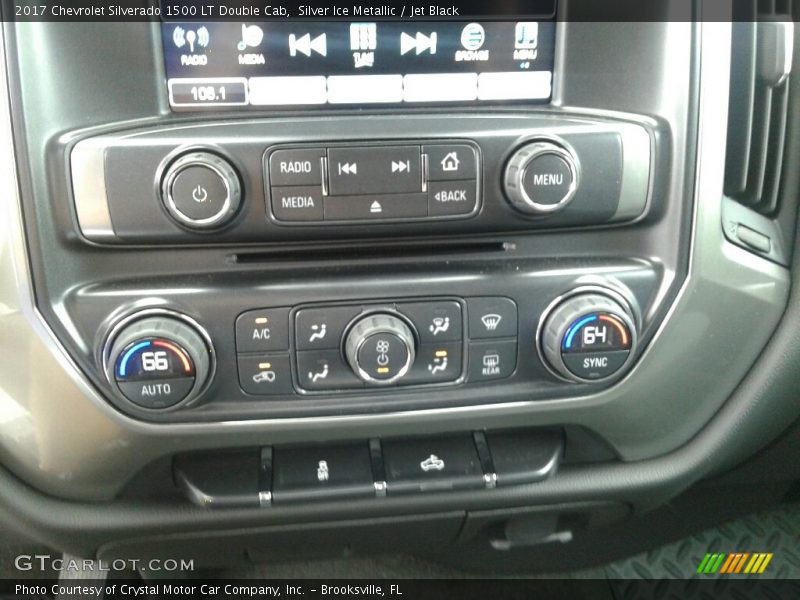 Silver Ice Metallic / Jet Black 2017 Chevrolet Silverado 1500 LT Double Cab
