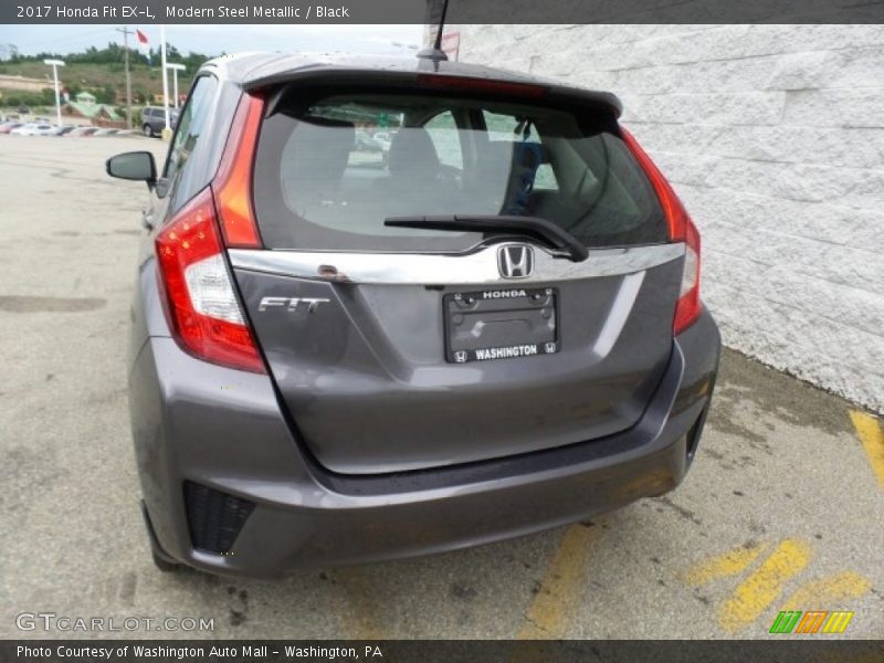 Modern Steel Metallic / Black 2017 Honda Fit EX-L