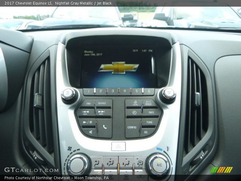 Nightfall Gray Metallic / Jet Black 2017 Chevrolet Equinox LS