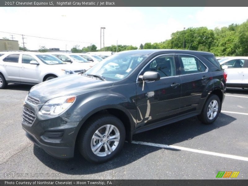 Nightfall Gray Metallic / Jet Black 2017 Chevrolet Equinox LS