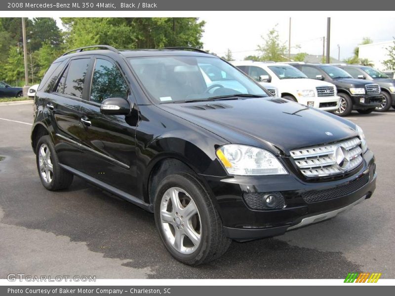Black / Black 2008 Mercedes-Benz ML 350 4Matic