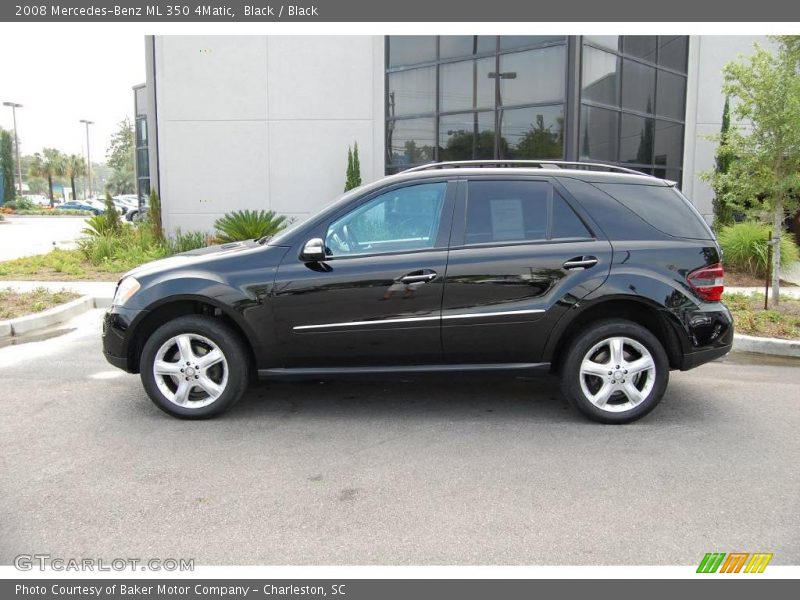 Black / Black 2008 Mercedes-Benz ML 350 4Matic