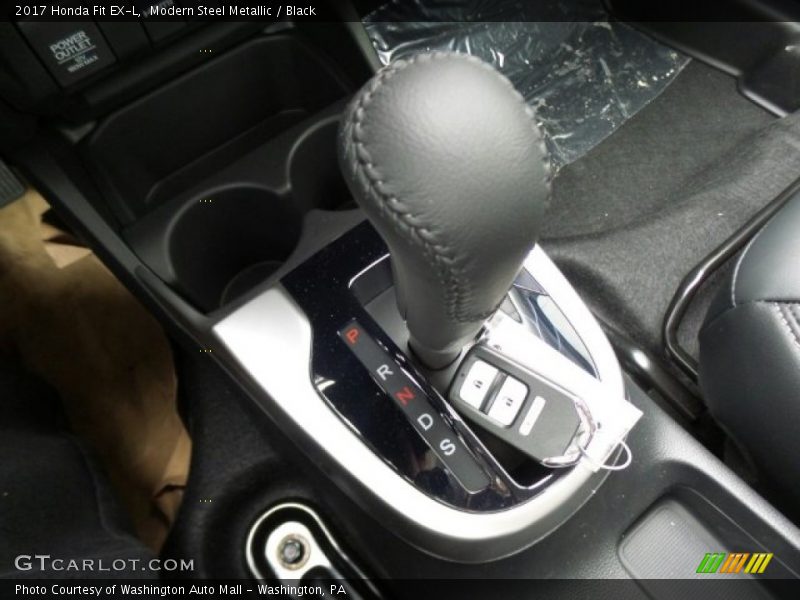 Modern Steel Metallic / Black 2017 Honda Fit EX-L