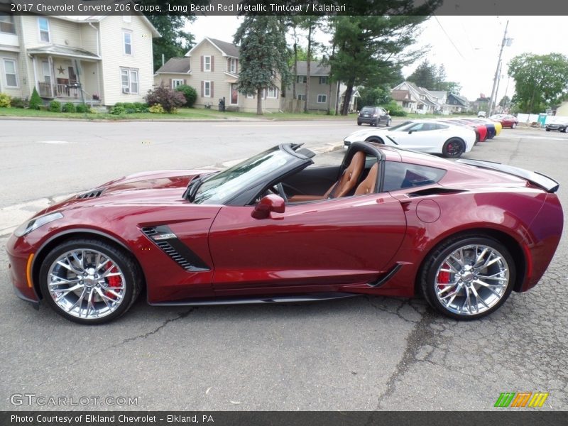 Long Beach Red Metallic Tintcoat / Kalahari 2017 Chevrolet Corvette Z06 Coupe