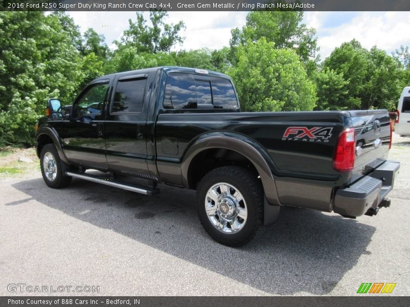 Green Gem Metallic / King Ranch Mesa/Adobe 2016 Ford F250 Super Duty King Ranch Crew Cab 4x4