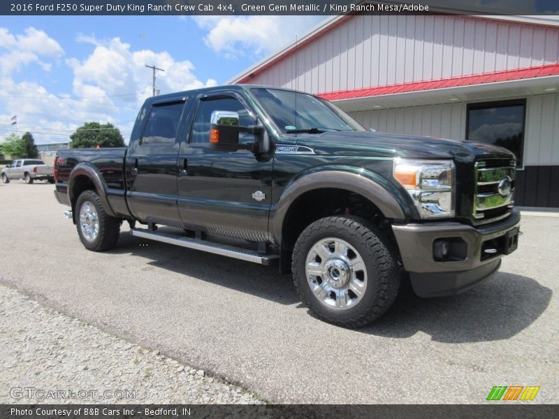 Front 3/4 View of 2016 F250 Super Duty King Ranch Crew Cab 4x4