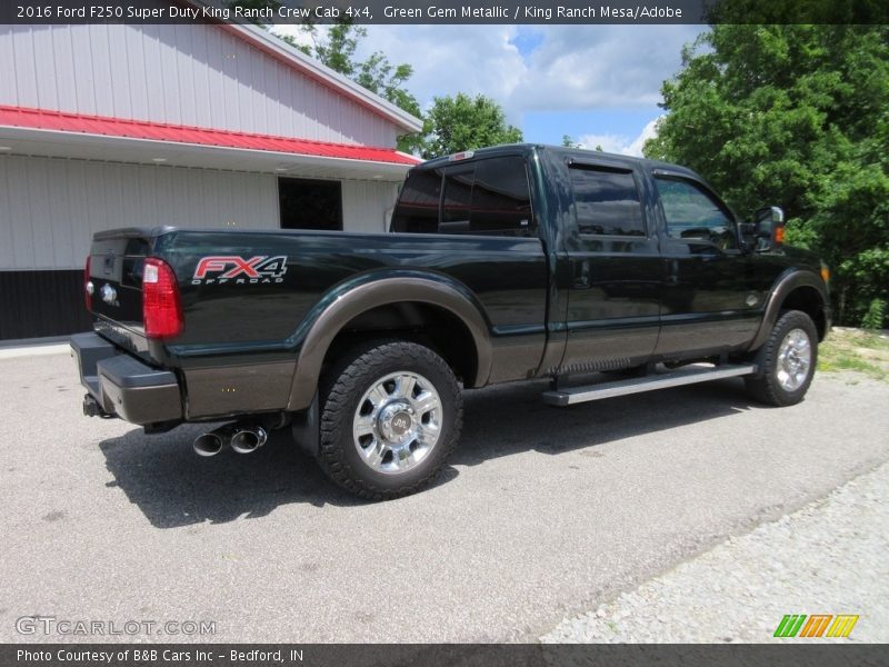 Green Gem Metallic / King Ranch Mesa/Adobe 2016 Ford F250 Super Duty King Ranch Crew Cab 4x4