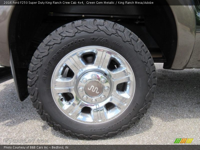 Green Gem Metallic / King Ranch Mesa/Adobe 2016 Ford F250 Super Duty King Ranch Crew Cab 4x4