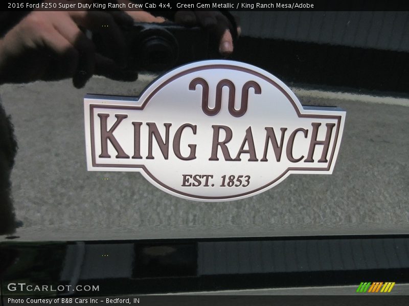 Green Gem Metallic / King Ranch Mesa/Adobe 2016 Ford F250 Super Duty King Ranch Crew Cab 4x4