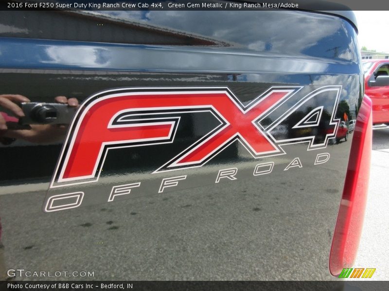Green Gem Metallic / King Ranch Mesa/Adobe 2016 Ford F250 Super Duty King Ranch Crew Cab 4x4