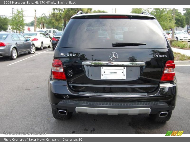 Black / Black 2008 Mercedes-Benz ML 350 4Matic
