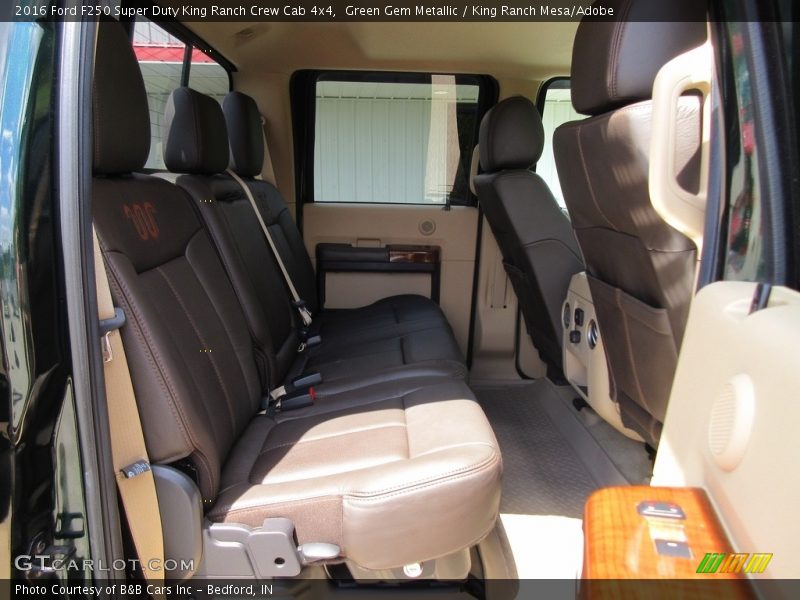 Green Gem Metallic / King Ranch Mesa/Adobe 2016 Ford F250 Super Duty King Ranch Crew Cab 4x4