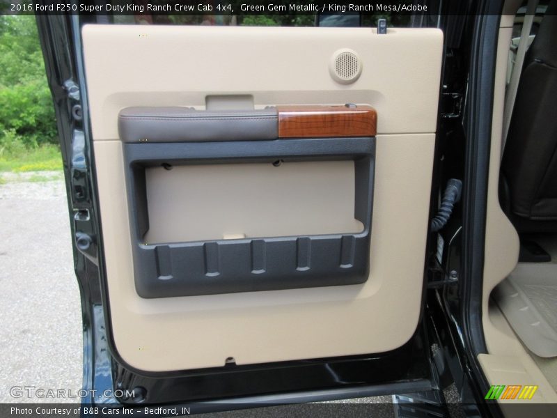 Green Gem Metallic / King Ranch Mesa/Adobe 2016 Ford F250 Super Duty King Ranch Crew Cab 4x4