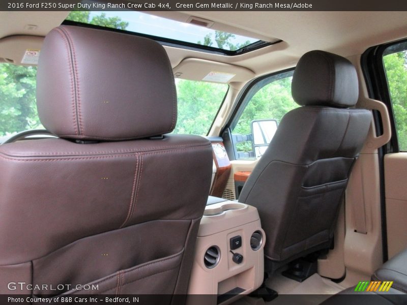 Green Gem Metallic / King Ranch Mesa/Adobe 2016 Ford F250 Super Duty King Ranch Crew Cab 4x4