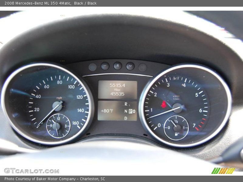 Black / Black 2008 Mercedes-Benz ML 350 4Matic