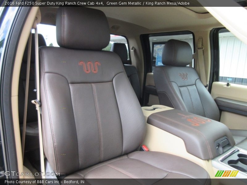 Green Gem Metallic / King Ranch Mesa/Adobe 2016 Ford F250 Super Duty King Ranch Crew Cab 4x4