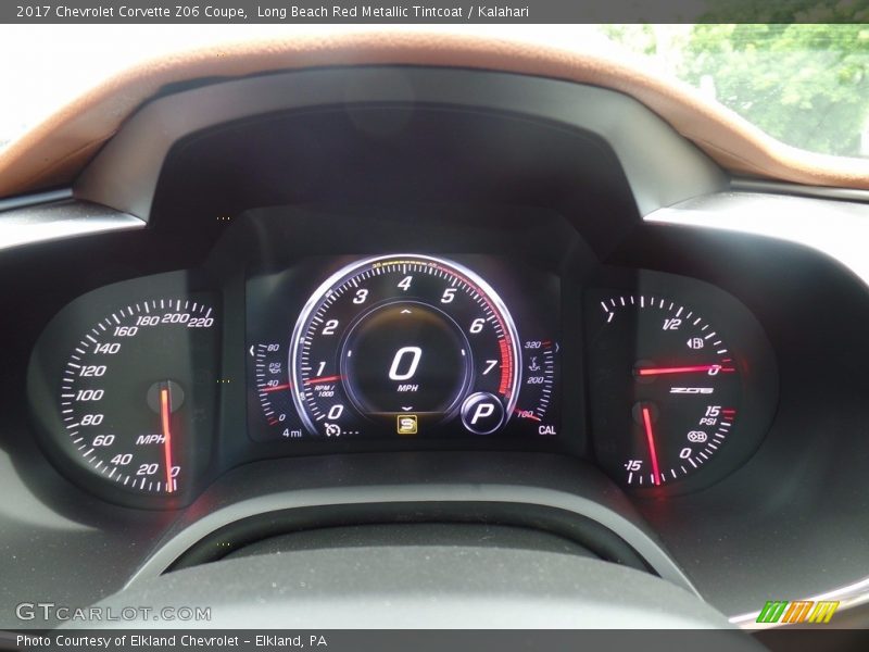 Controls of 2017 Corvette Z06 Coupe