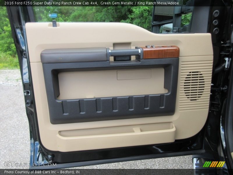 Green Gem Metallic / King Ranch Mesa/Adobe 2016 Ford F250 Super Duty King Ranch Crew Cab 4x4