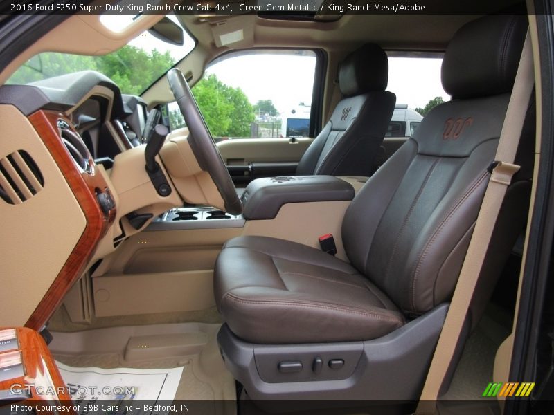 Green Gem Metallic / King Ranch Mesa/Adobe 2016 Ford F250 Super Duty King Ranch Crew Cab 4x4